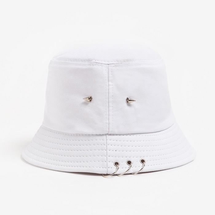 Панама MINAKU с кольцами, цвет белый, размер 56-58