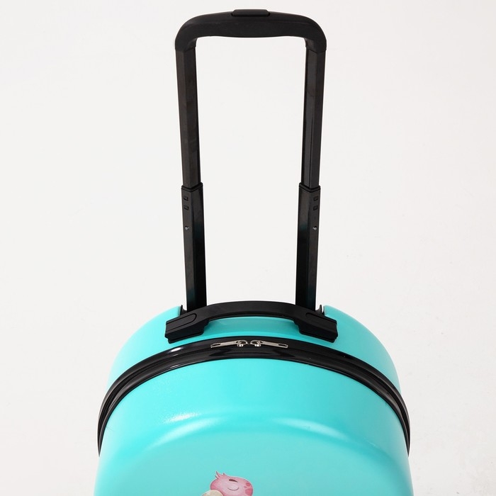 Чемодан детский 28 л (XS), HappyAnt, отдел на молнии, цвет бирюзовый