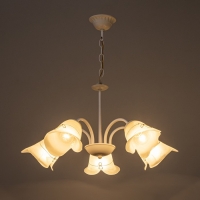 Люстра потолочная Настольгия 5х40Вт Е27 Белый 55x55x55 см