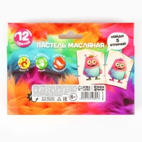 Масляная пастель 12 цветов мягкая в картонной коробке, европодвес Масляная пастель 12 цветов мягкая в картонной коробке, европодвес