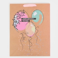 Пакет подарочный крафтовый вертикальный, упаковка, &laquo;HB to you&raquo;, L 31 х 40 х 11,5 см