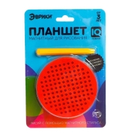 Планшет обучающий &laquo;Магнитное рисование&raquo;, 120 отверстий, с креплением на обороте, цвет красный
