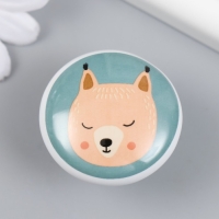 Ручка для шкатулки керамика, металл "Белочка" 3,8х3,8х2,8 см Ручка для шкатулки керамика, металл "Белочка" 3,8х3,8х2,8 см