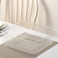 Крышка для тортницы пластиковая одноразовая ПР-Т-240, 31,6&times;31,6&times;12,5 см, цвет прозрачный