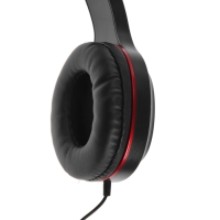 Комплект наушников Hoco W24, проводные, накладные + вакуумные, проводные, красные Комплект наушников Hoco W24, проводные, накладные + вакуумные, проводные, красные