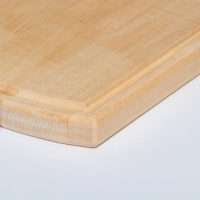 Доска разделочная и сервировочная "Прямоугольник выпуклый", с желобом  МАССИВ, 32&times;29,5&times;3 см