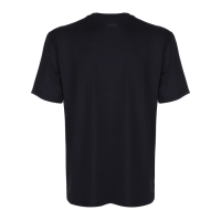 Футболка мужская со вставками, базовая, размер M (48), цвет черный