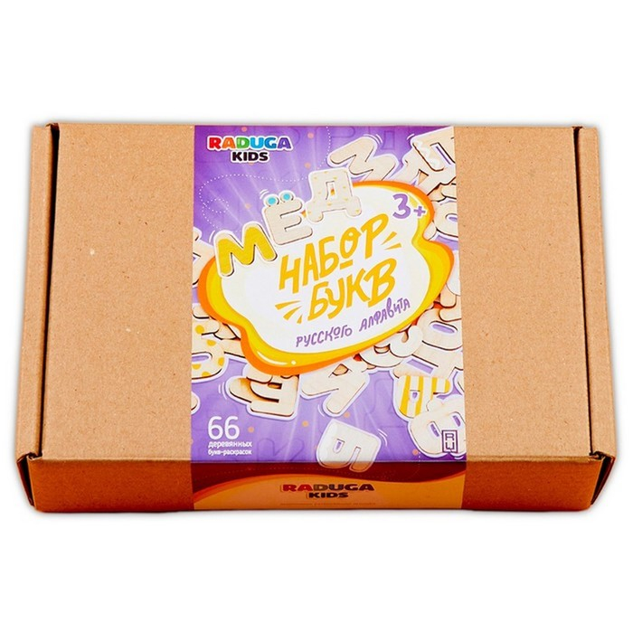 Деревянные буквы-раскраски &laquo;Изучаем буквы и слова&raquo;