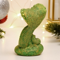 Фигура "Змея с ноутбуком" зеленый с позолотой, 8см Фигура "Змея с ноутбуком" зеленый с позолотой, 8см