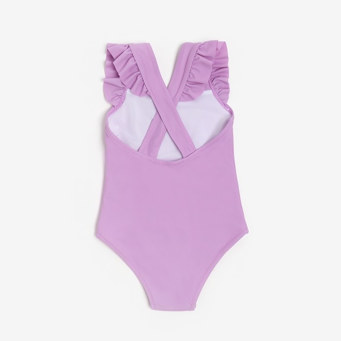 Купальник слитный детский MINAKU цвет сиреневый, рост 122-128