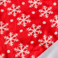 Колпак новогодний "Снежинки в горохе" 28х37 см, красный Колпак новогодний "Снежинки в горохе" 28х37 см, красный