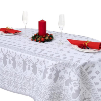 Скатерть "Сканди стиль" 180х146 см, 100% хлопок, 164 г/м2