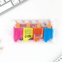 Набор текстовыделителей «Вкусняшки для настоящей няшки», МИКС 4 штуки. Набор текстовыделителей «Вкусняшки для настоящей няшки», МИКС 4 штуки.