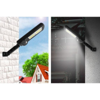 Светильник уличный аккумуляторный настенный, фонарь, 120 диодов, 3 режима Светильник уличный аккумуляторный настенный, фонарь, 120 диодов, 3 режима