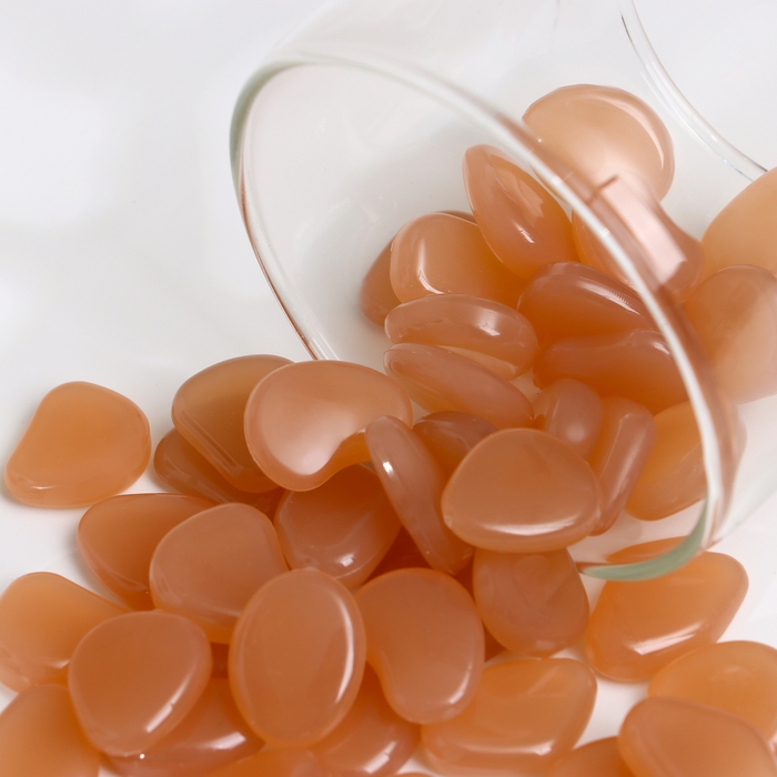 Светящийся декор Светящийся декор "Галька" бежевая, 100гр / фракция 2-3см