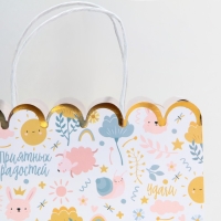 Пакет подарочный крафтовый, упаковка, &laquo;Gift&raquo;, 23 х 30 х 12 см