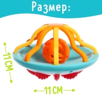 Погремушка детская &laquo;Юла&raquo;, цвета МИКС