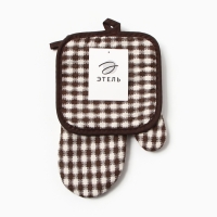 Кух.набор 2 пр. Этель Мозайка прих.17*17см, варежка-прихв. 26*16см,100%п/э Кух.набор 2 пр. Этель Мозайка прих.17*17см, варежка-прихв. 26*16см,100%п/э