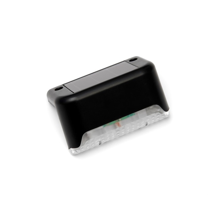 Садовый светильник на солнечной батарее, 8 &times; 4.5 &times; 4.5 см, 1 LED, свечение белое, чёрный