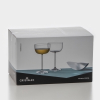 Набор стеклянных бокалов для мартини &laquo;Баблс&raquo;, 290 мл, 6 шт