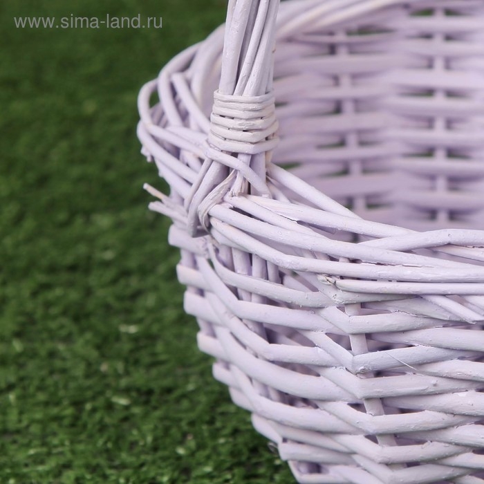 Корзина плетеная, 20&times;20&times;11,5/25 см, ива