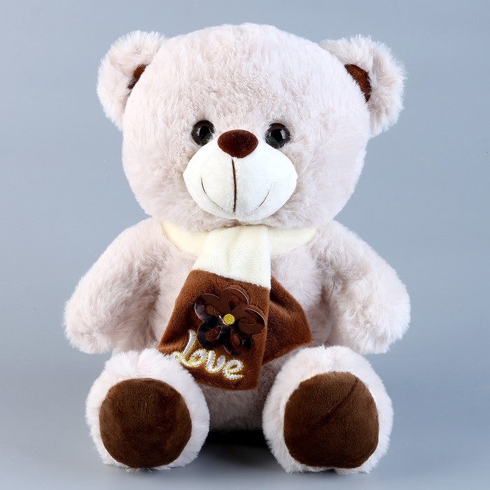 Мягкая игрушка «Мишутка в шарфе», 25 см, цвета МИКС Мягкая игрушка «Мишутка в шарфе», 25 см, цвета МИКС