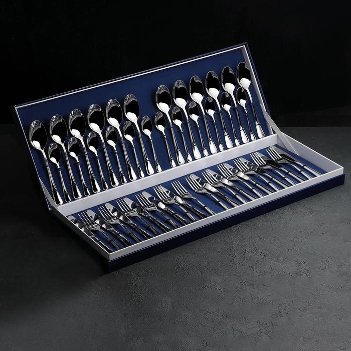 Набор столовых приборов Garde Garde (Нытва) &laquo;Мондиал&raquo;, 48 предметов, толщина 2,5 мм, декоративная коробка МИКС