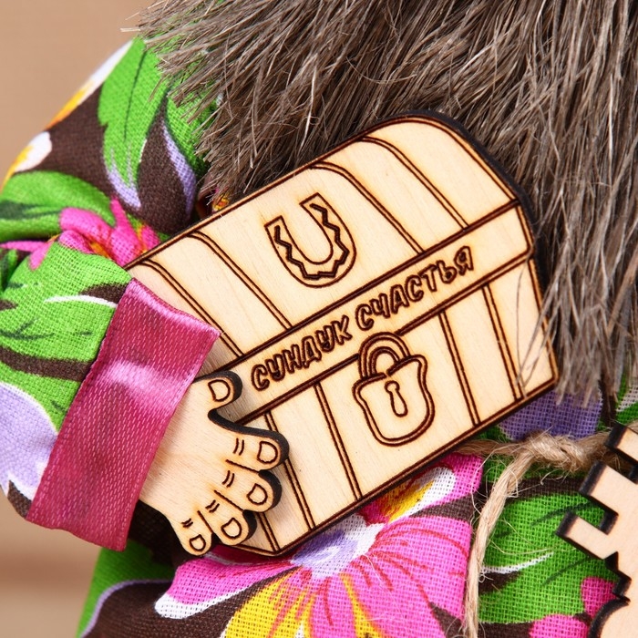 Оберег "Домовой Счастливчик", 19 см