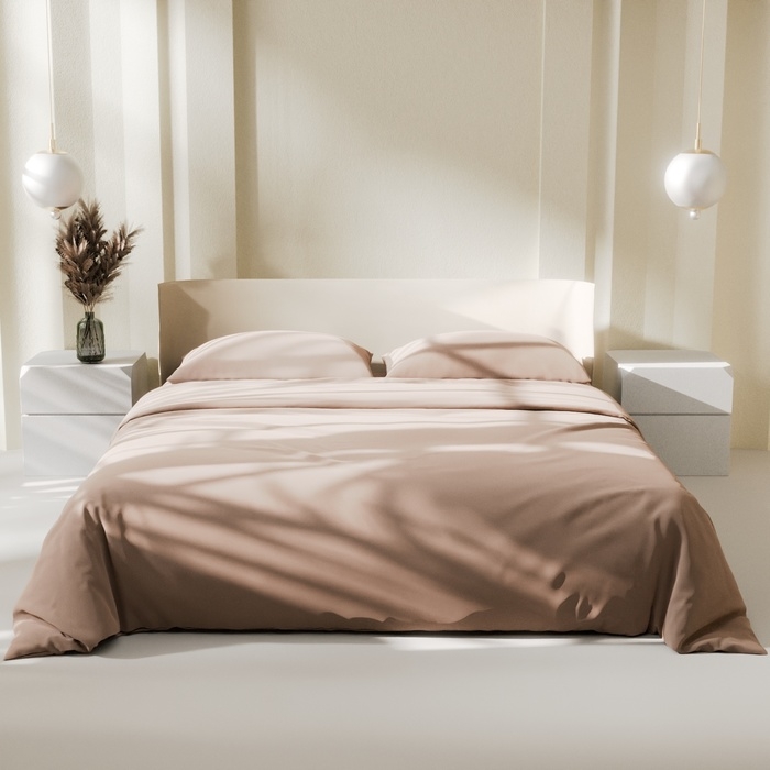 Постельное бельё LoveLife дуэт "Gold sand" 150х215 см-2 шт, 225х240 см, 50х70&plusmn;3 см-2 шт, микрофибра 85 гр