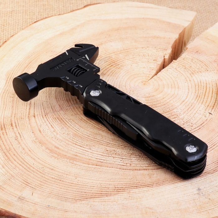 Мультитул 13в1 с плоскогубцами и разводным ключом, черный Мультитул 13в1 с плоскогубцами и разводным ключом, черный