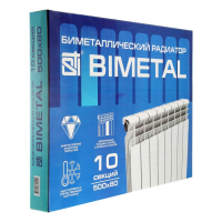 Радиатор биметаллический STI, 500 x 80 мм, 10 секций Радиатор биметаллический STI, 500 x 80 мм, 10 секций