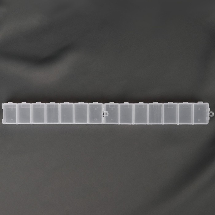 Органайзеры для хранения мелочей, с подвесами, скрепляются, 2 шт, по 7 отделений, 15,2 × 3,2 × 1,8 см Органайзеры для хранения мелочей, с подвесами, скрепляются, 2 шт, по 7 отделений, 15,2 × 3,2 × 1,8 см