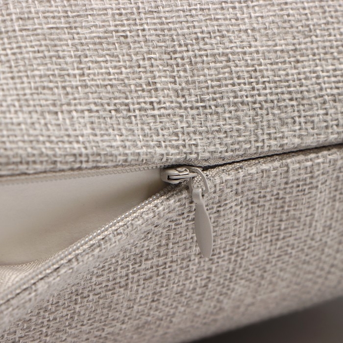 Наволочка декоративная Наволочка декоративная "Этель" рогожка 45*45 см серый, 100% п/э