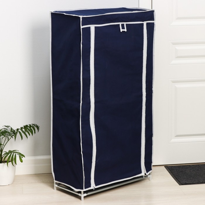 Обувница, 6 ярусов, 57&times;28&times;107 см, цвет синий