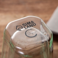 Стакан стеклянный с двойным дном &laquo;Просто живи, улыбайся&raquo;, 450 мл