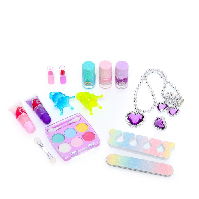 Набор косметики для девочки Набор косметики для девочки "Шкафчик косметики", с украшением
