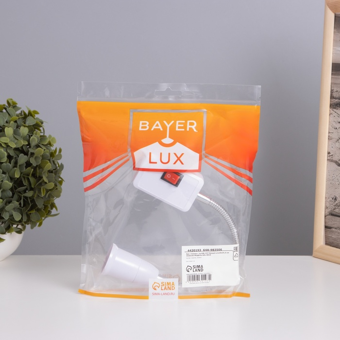 Бра в розетку Бра в розетку "Синди" 1х15Вт Е27 белый 4,2х35х31,5 см