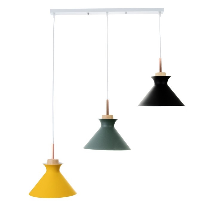 Светильник BayerLux Светильник BayerLux "Мирелла" 3хЕ27 40Вт желтый черный зеленый 26х51х26-126см