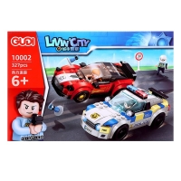 Конструктор «Полиция. Стритрейсеры», 327 деталей Конструктор «Полиция. Стритрейсеры», 327 деталей