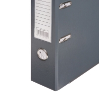 Папка-регистратор А4, 75 мм, Calligrata, ПВХ, металлическая окантовка, карман на корешок, собранная, серая Папка-регистратор А4, 75 мм, Calligrata, ПВХ, металлическая окантовка, карман на корешок, собранная, серая