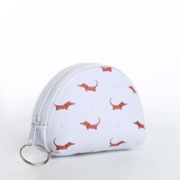 Монетница на молнии «Выбражулька», цвет белый, МИКС Монетница на молнии «Выбражулька», цвет белый, МИКС