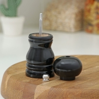 Мельница для специй Доляна «Краски», 11 см, цвет чёрный Мельница для специй Доляна «Краски», 11 см, цвет чёрный