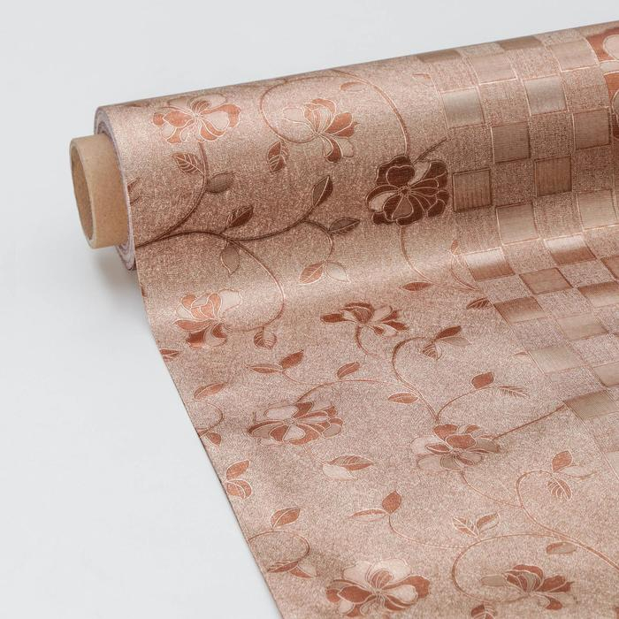 Клеёнка на стол &laquo;Вьюнк&raquo;, на тканевой основе, ширина 137 см, рулон 20 м