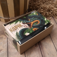 Набор подарочный "Змей" плед, носки, перчатки, термостакан Набор подарочный "Змей" плед, носки, перчатки, термостакан