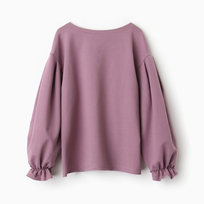 Джемпер для девочки MINAKU цвет пыльно-сиреневый, рост 122 см