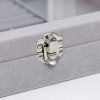 Шкатулка бархат для украшений многофункциональная "Серый туман" 5х20х28 см Шкатулка бархат для украшений многофункциональная "Серый туман" 5х20х28 см