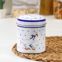 Банка для сыпучих продуктов «Гуси», 800 мл, круглая Банка для сыпучих продуктов «Гуси», 800 мл, круглая