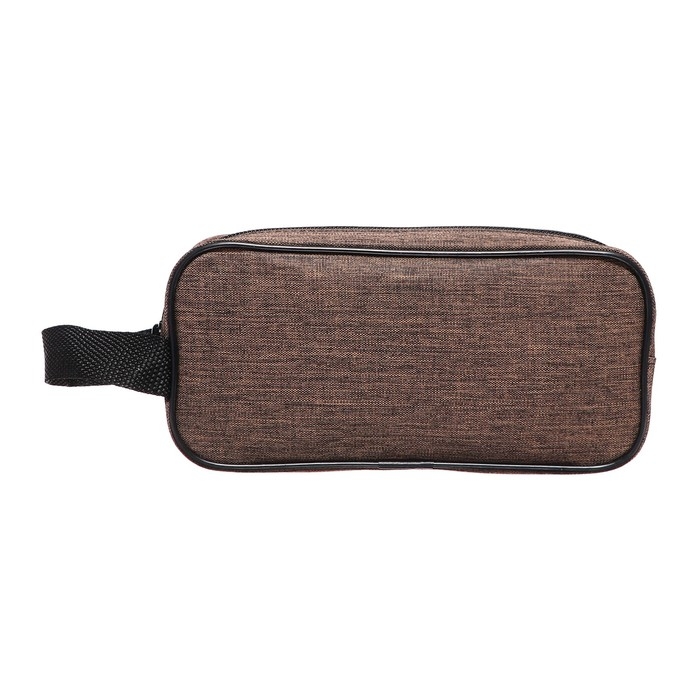 Пенал мягкий 2 отделения, 100 х 220 х 70 мм, объёмный, с ручкой,Calligrata, Пенал мягкий 2 отделения, 100 х 220 х 70 мм, объёмный, с ручкой,Calligrata, "Коричневый"