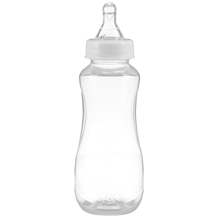 Набор бутылочек для кормления "Basic M&B" 150 и 250 мл, приталенные, цвет белый