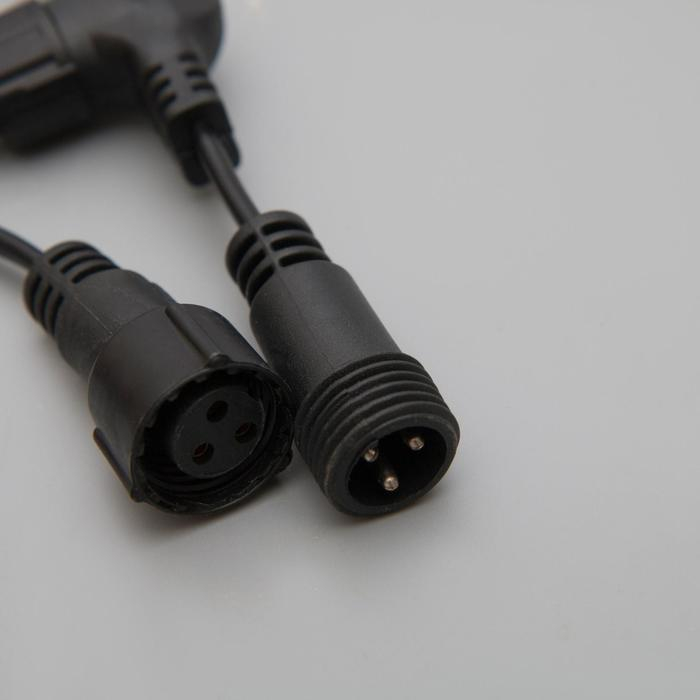 Гирлянда &laquo;Занавес&raquo; 2 &times; 6 м, IP44, УМС, тёмная нить, 1440 LED, свечение мульти, 220 В